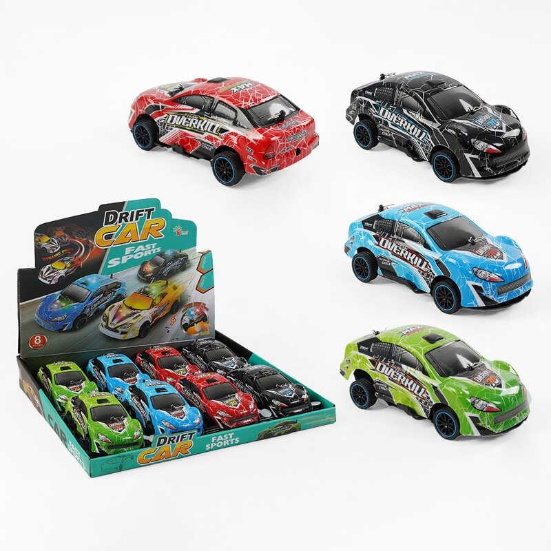 Набір машин 2026-02 A+ ЦІНА ЗА 8 ШТУК В БЛОЦІ, світло, звук, інерція, протиударний корпус, гумові...