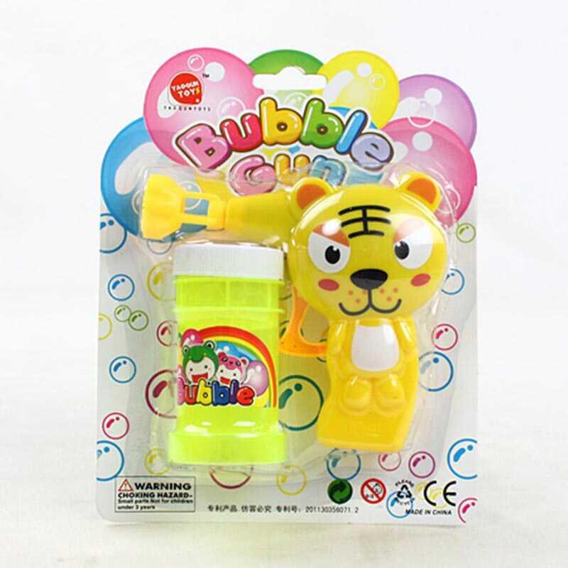 Пістолет з мильними бульбашками 632 C “Тигрик”, механічний принцип роботи, мильний розчин, на листі