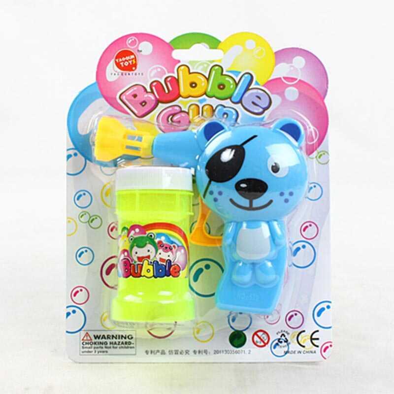 Пістолет з мильними бульбашками 632 I “Ведмедик”, механічний принцип роботи, мильний розчин, на л...