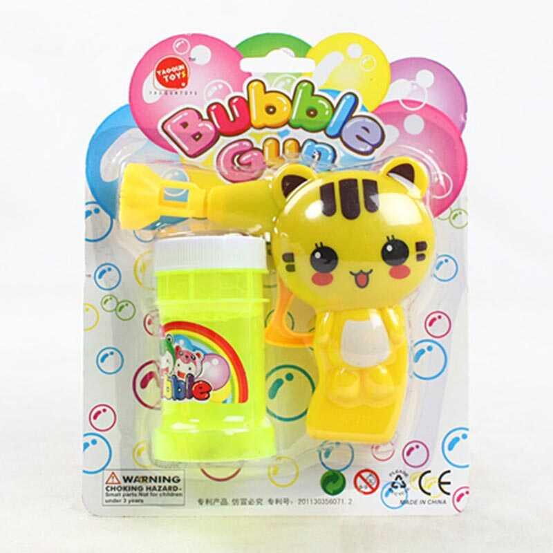 Пістолет з мильними бульбашками 632 K “Котик”, механічний принцип роботи, мильний розчин, на листі