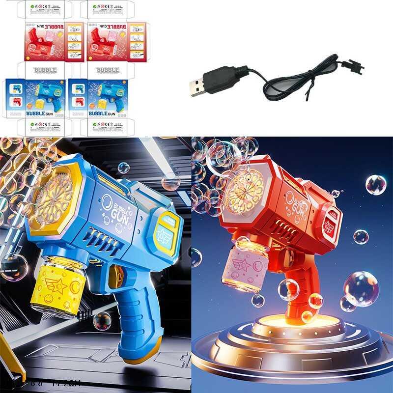 Пістолет з мильними бульбашками 66-56 2 види, розмір -15х7х16.5 см, акумулятор 3.7 V, USB - кабел...