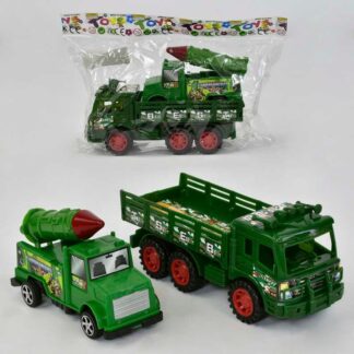 Набір машин 858 В-20 (120/2) "Воєна техніка", інерція, рухомі деталі, 2 шт. у пакеті