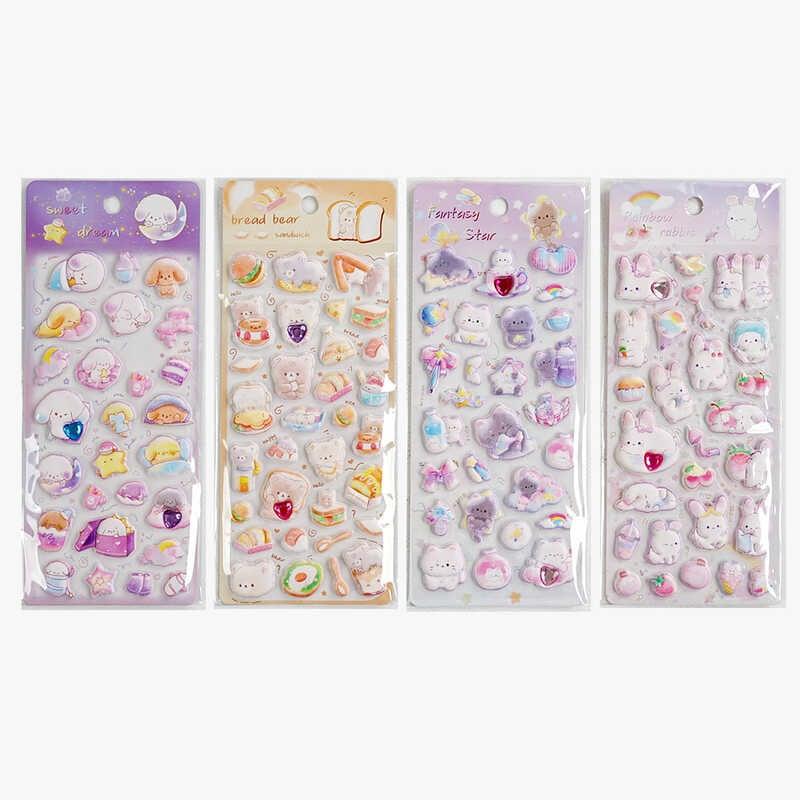 Наліпки C 70905 ЦІНА ЗА 1 ШТУКУ, 3-D наліпки, м’які, на листі ВИДАЄТЬСЯ ТІЛЬКИ МІКС ВИДІВ