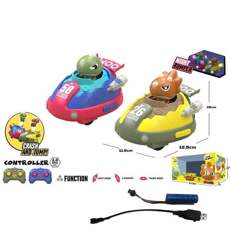 Набір машин на радіокеруванні DC 302 A 2 шт, фігурки героїв, музика, підсвічування, пульт 2.4G, а...