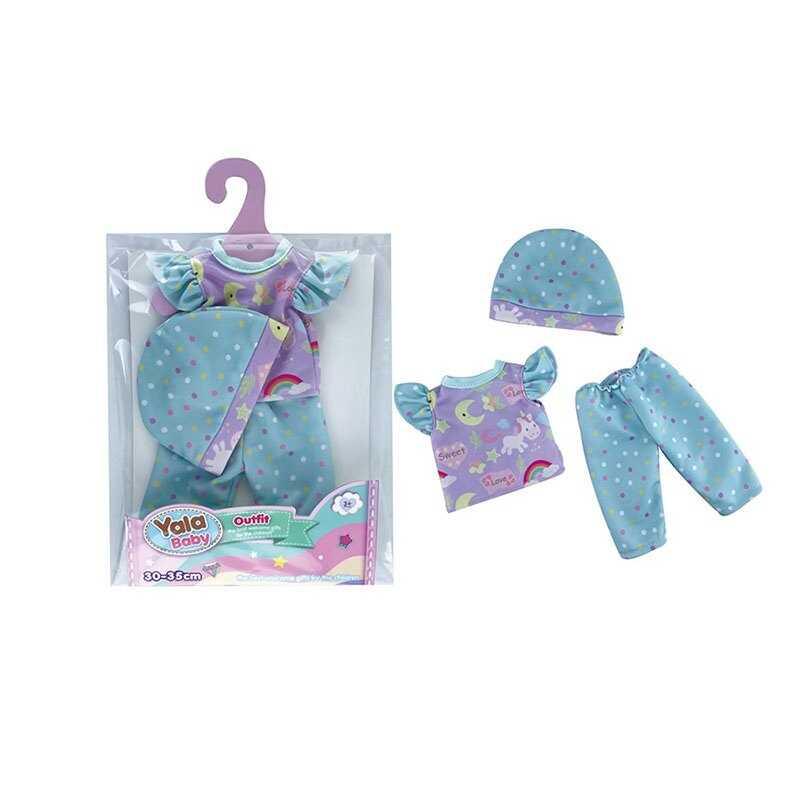 Одяг для пупса YLC 235 D шапочка, штанці, футболка, в пакеті