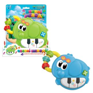 Піаніно 61475 (96/2) "WToys", , ОЗВУЧ. УКРАЇНСЬКОЮ МОВОЮ, “Слоненя”, ноти, казки, пісні, цифри, підсвічування, пальчикова гра,