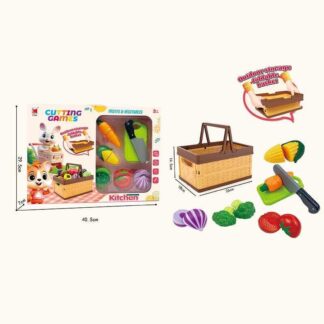 Продукти на липучці 1293 B (36) 8 елементів, ніж, дошка, кошик, в коробці