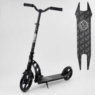 Самокат двоколісний "Best Scooter" 47351 (2) колеса PU, d переднього колеса — 230 мм, d заднього колеса — 180 мм, 1 амортизатор, в