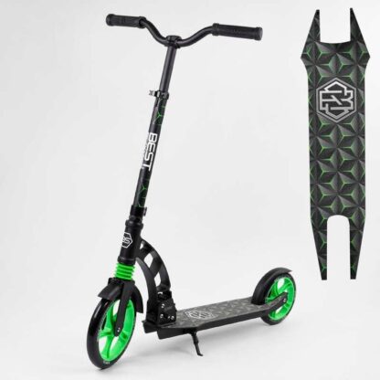 Самокат двоколісний "Best Scooter" 62798 (2) колеса PU, d переднього колеса — 230 мм, d заднього колеса — 180 мм, 1 амортизатор