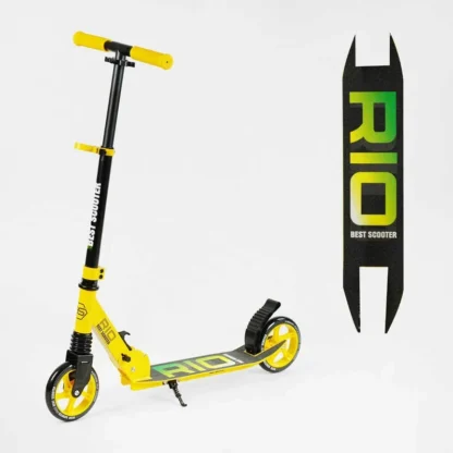 Самокат двухколесный "Best Scooter" R - 35959 (4) колеса PU 145мм, передний амортизатор, алюминиевый тормоз, в коробке