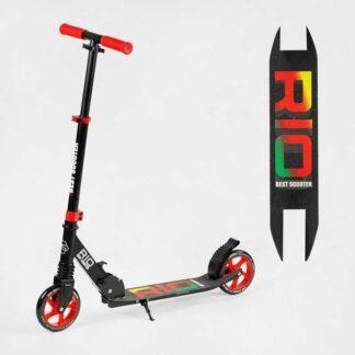 Самокат двоколісний "Best Scooter" R — 88505 (4) колеса PU 145 мм, передній амортизатор, алюмінієве гальмо, у коробці
