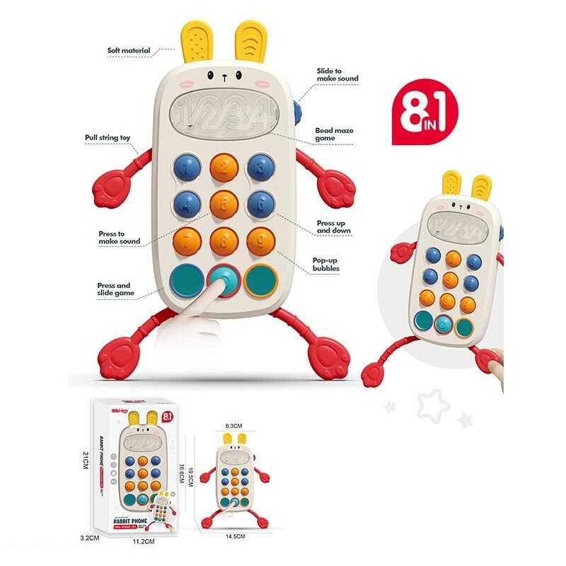 Розвивальна гра 688-64 пальчикові ігри, прорізувачі, попіт, лабіринт, тріскачка, гумові елементи,...