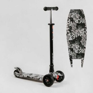 Самокат триколісний MAXI S — 12208 (1) "Best Scooter", знімне кермо, колеса PU зі світлом, переднє 130х25 мм, задні здвоєні