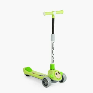 Самокат триколісний Skyper JW-28802 (8) колеса PU 125х40мм зі світлом, УКРАЇНСЬКЕ ОЗВУЧУВАННЯ, складне кермо, музика та підсвічув