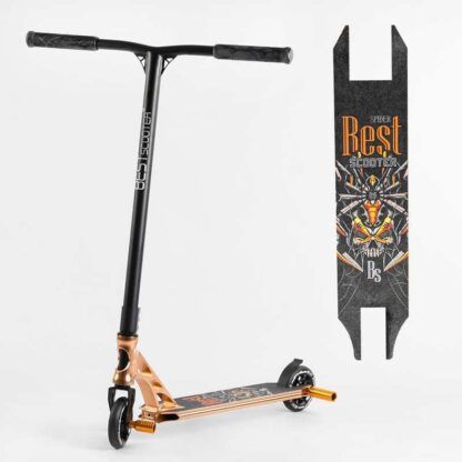 Самокат трюковий 55084 Best Scooter (4) HIC-система, ПЕГІ, алюмінієвий диск і дека, АНОДИРОВАНА ПОКРАСКА, колеса PU, d = 110 мм,