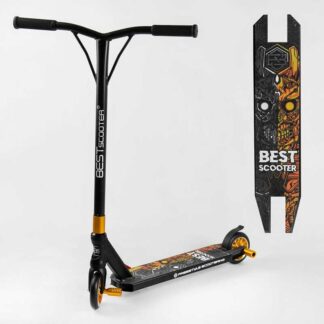 Самокат трюковий Best Scooter 51738 (1) HIC-система, ПЕГІ, алюмінієвий диск і дека, колеса PU d-110 мм, ширина керма-52 см, висота