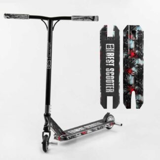 Самокат трюковий Best Scooter BS-77101 (4) HIC-система, ПЕГІ, алюмінієвий диск і дека з ПРИНТОМ, колеса PU, d = 110 мм, ширина