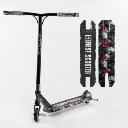 Самокат трюковий Best Scooter BS-77101 (4) HIC-система, ПЕГІ, алюмінієвий диск і дека з ПРИНТОМ, колеса PU, d = 110 мм, ширина