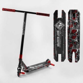 Самокат трюковий Best Scooter BS-99622 (4) HIC-система, ПЕГІ, алюмінієвий диск і дека з ПРИНТОМ, колеса PU, d = 110 мм, ширина