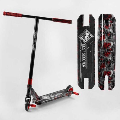 Самокат трюковий Best Scooter BS-99622 (4) HIC-система, ПЕГІ, алюмінієвий диск і дека з ПРИНТОМ, колеса PU, d = 110 мм, ширина