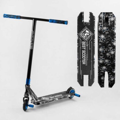 Самокат трюковий Best Scooter BS-99808 (4) HIC-система, ПЕГІ, алюмінієвий диск і дека з ПРИНТОМ, колеса PU, d = 110 мм, ширина