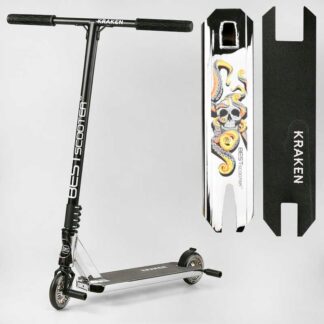Самокат трюковий KR-82080 Best Scooter (4) "Kraken" HIC-система, ПЕГІ, алюмінієвий диск і дека, АНОДИРОВАНИЙ, колеса PU 110 мм,