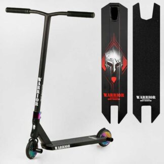 Самокат трюковий Т-60738 Best Scooter (4) "Warrior", HIC-система, ПЕГІ, алюмінієвий диск і дека, колеса PU, d = 120 мм, ширина