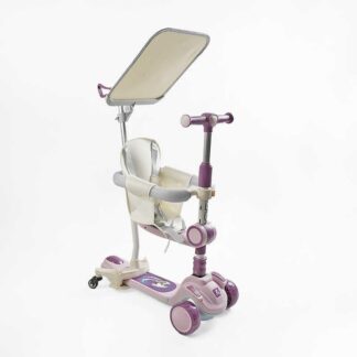 Самокат 5в1 "Skyper" FJ-33822 (4) колеса PU125х40мм зі світлом, укр озвучування та підсвічування платформи,с ДОП. КОЛЕСАМИ, захис