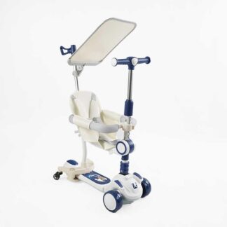 Самокат 5в1 "Skyper" FJ-59060 (4) колеса PU125х40мм зі світлом, укр озвучування та підсвічування платформи,с ДОП. КОЛЕСАМИ, захис