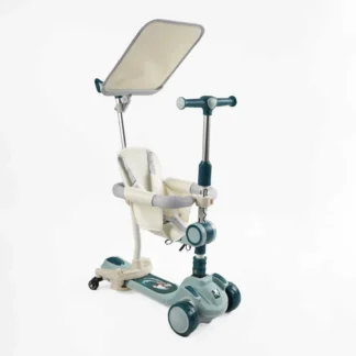 Самокат 5в1 "Skyper" FJ-93078 (4) колеса PU125х40мм зі світлом, укр озвучування та підсвічування платформи,с ДОП. КОЛЕСАМИ, захис