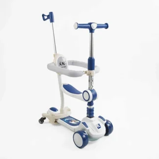 Самокат 5в1 "Skyper" GH-51784 (4) колеса PU125х40мм зі світлом, укр озвучування та підсвічування платформи,с ДОП. КОЛЕСАМИ, захис