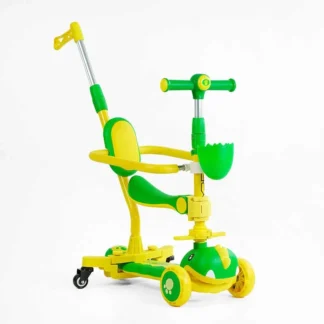 Самокат 5в1 "Skyper" GL-06257 (6) колеса PU 125х40мм зі світлом, УКР. МУЗИКА та підсвічування платформи, с ДОП. КОЛЕСАМИ, захисний