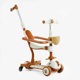 Самокат 5в1 "Skyper" GL-09077 (6) колеса PU 125х40мм зі світлом, УКР. МУЗИКА та підсвічування платформи, с ДОП. КОЛЕСАМИ, захисний