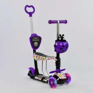 Самокат 5в1 97240 (1) Best Scooter, АБСТРАКЦІЯ, PU колеса, ПІДСВІТКА КОЛІС, у коробці