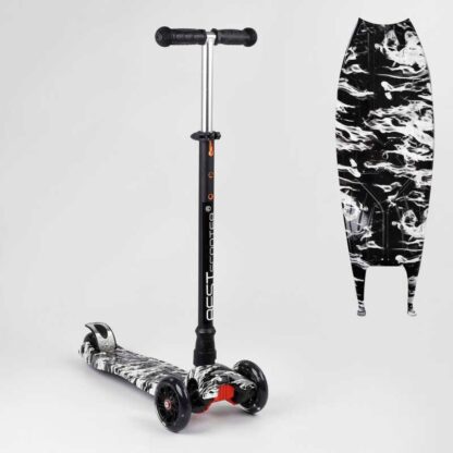 Самокат A 25771/779-1512 MAXI "Best Scooter" (1) 4 колеса PU, СВЕТ, трубка керма алюмінієва, d перед. коліс = 12 см, d задніх