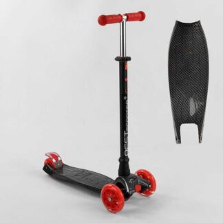 Самокат A 25772/779-1524 "Best Scooter" (1) 4 колеса PU, СВЕТ, трубка керма алюмінієва, d передніх коліс = 12 см, d задніх коліс