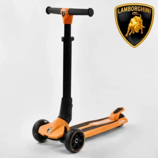 Самокат Lamborghini триколісний LB — 10200 (4) складане алюмінієве кермо, колеса PU зі світлом, у коробці