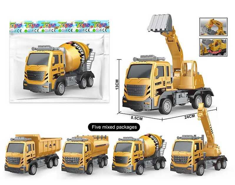 Спецтехніка 898-331 4 види, будівельна машинка, інерція, у пакеті