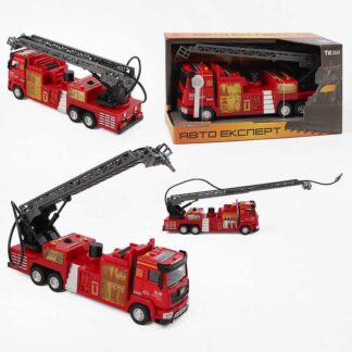 Спецтехніка TK-16041 (36) "Авто Експерт", металопластик, 1:40, звук, світло, інерція, помпова подача води, висувна драбина, рухом