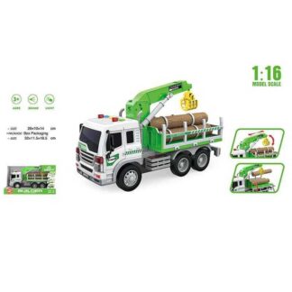 Спецтехніка WY 300 E (24) будівельна вантажівка, масштаб - 1:16, підсвічування, звук, інерція, рухомі деталі, гумові шини,