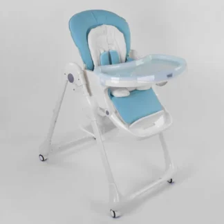 Стільчик для годування Toti W-48406 (1) м'який PU, м'який вкладень, 4 колеса, знімний столик, у коробці