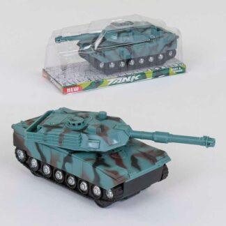Танк 383-22 D (120/2) інерційний, світло, звук, поворотна вежа, у слюді