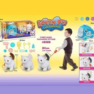 Улюбленець 926-2 (16/2) "Котик", переноска, ходить, пищить, на повідці, аксесуари, в коробці