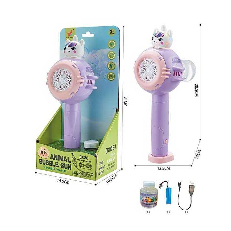 Установка з мильними бульбашками XH 127 підсвічування, автоматичний принцип, акумулятор 3.7V, пля...