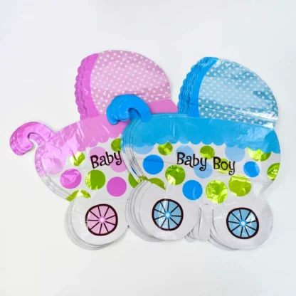 Кулька фольгована Коляска Baby Girl C 31790 (60) 2 різновиди/ЦЕНА ЗА ПАКОВКУ/50 шт. в пакованні одного типу
