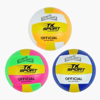 М`яч волейбольний C 64667 (100) "TK Sport", 3 види, м`який PVC, вага 280-300 грамів, розмір №5, ВИДАЄТЬСЯ ТІЛЬКИ МІКС ВИДІВ