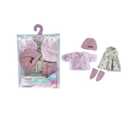 Одяг для ляльок YLC 235 K (120) шубка, шкарпетки, сукня, шапочка, для ляльок зростом 30-35 см, в пакеті