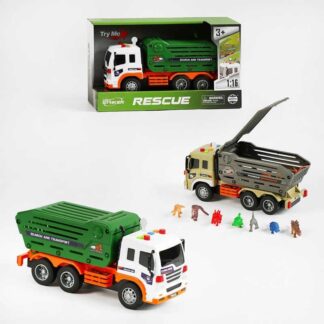 Машина WY 280 AB (24) 2 види, масштаб 1:16, фігурки динозаврів, інерція, підсвічування, в коробці