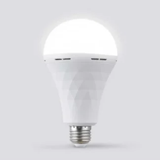 Світлодіодна лампа C 72053 (100) 20 W, з цоколем, холодне світло, працює від мережі та від вбудованого акумулятора, в коробці
