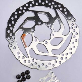 Гальмівний диск Shimano SH-20145 (100) 160мм, з кріпленнями, сріблястий